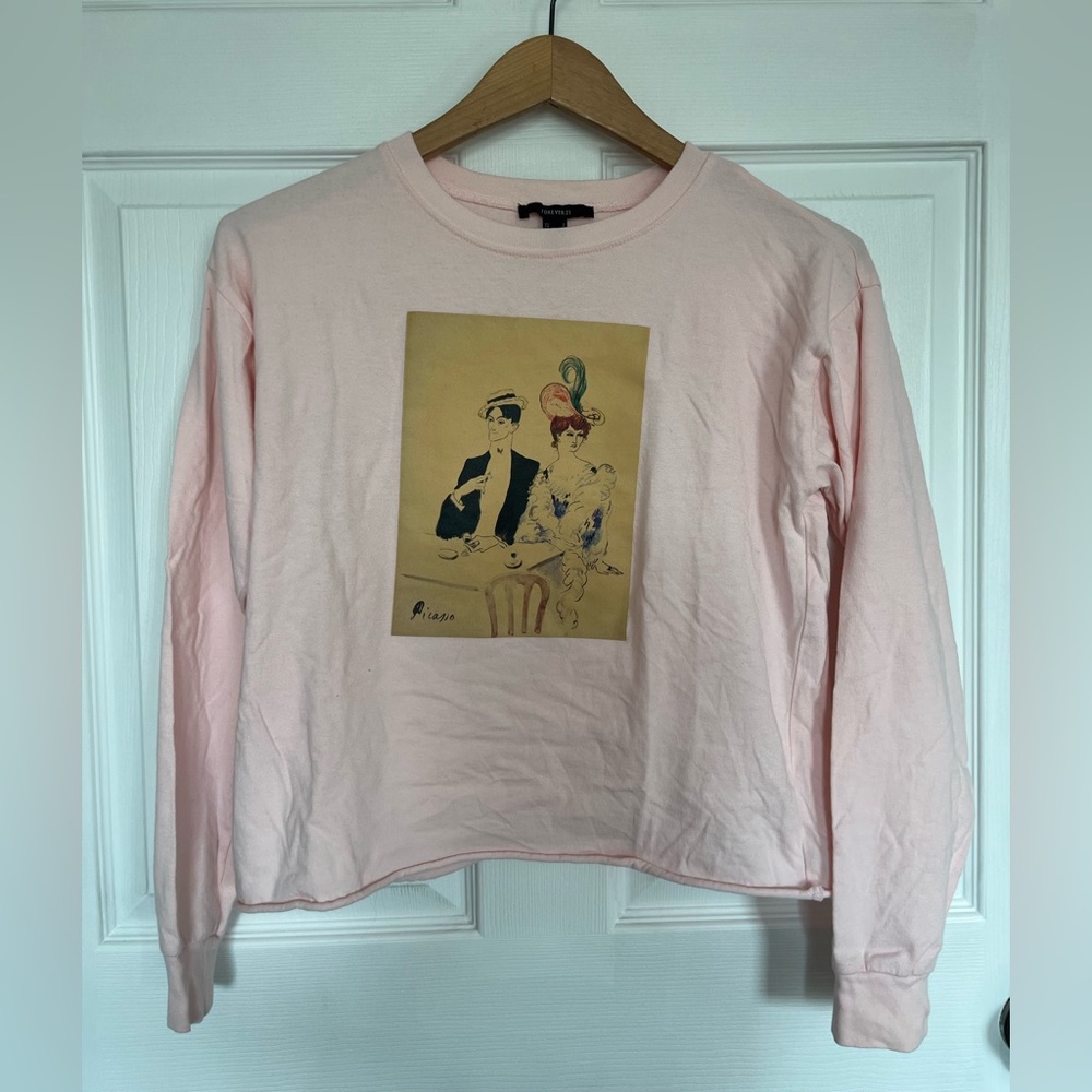 forever 21 long sleeve picasso tshirt